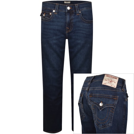 True Religion Ricky Flap Jeans Dark Wash Blue | Mainline Menswear ca